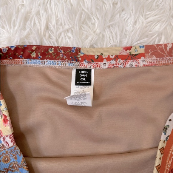 Patchwork Midi Skirt Fall Midi Skirt Colorful Midi Skirt - Picture 4 of 4